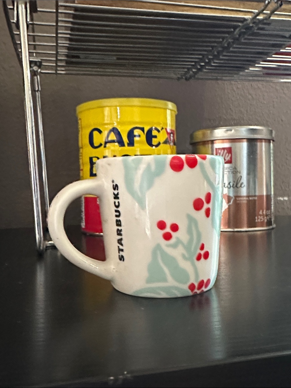 Starbucks Holiday 2018 Holly Berry Flora 3oz Mini Espresso Mug